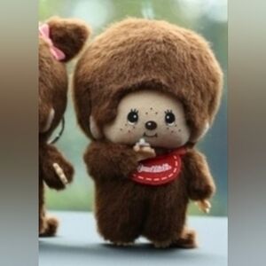Monchhichi Boy Plush Pendant Keychain Charm